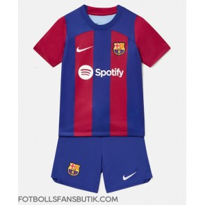 Barcelona Replika Hemmatröja Barn 2023-24 Kortärmad (+ Korta byxor)